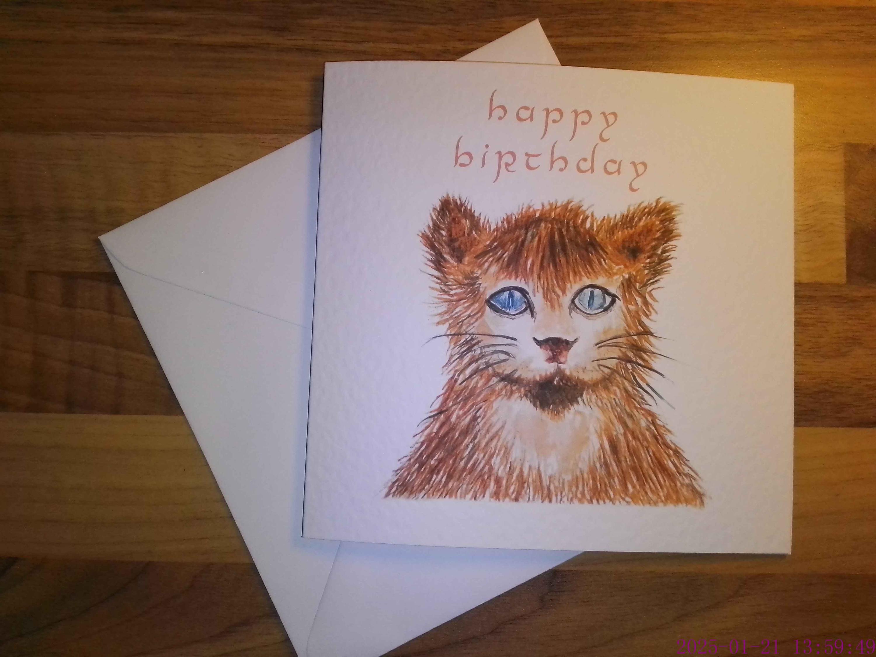 Wildcat Flash Card.pdf Cute Wildcat Birthday Card - From Watercolour by Commando Cornflakes - Etsy