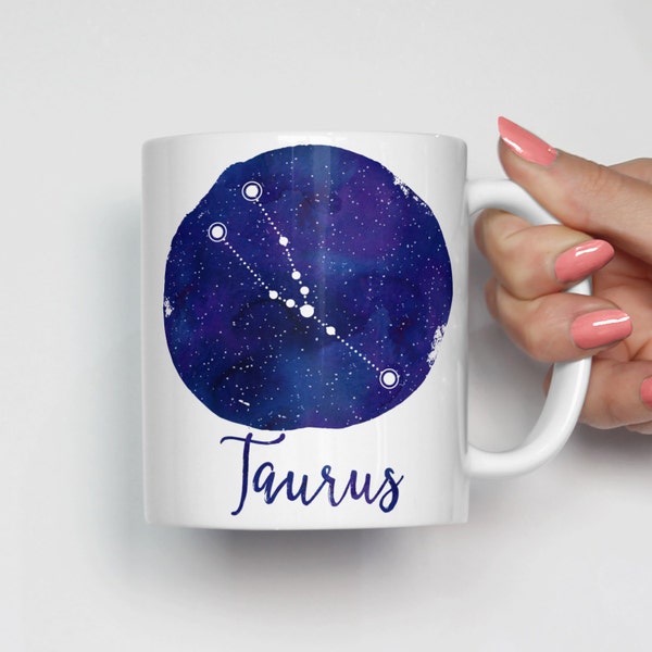 Taurus Constellation Mug, Taurus Zodiac Mug, Celestial Coffee Mug, Celestial Gifts, Astrology Mug, Zodiac Gift 0079