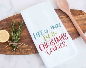 Christmas Kitchen Towels, Farmhouse Christmas, Christmas Cookies, Christmas Gifts, Best Friend Gifts,