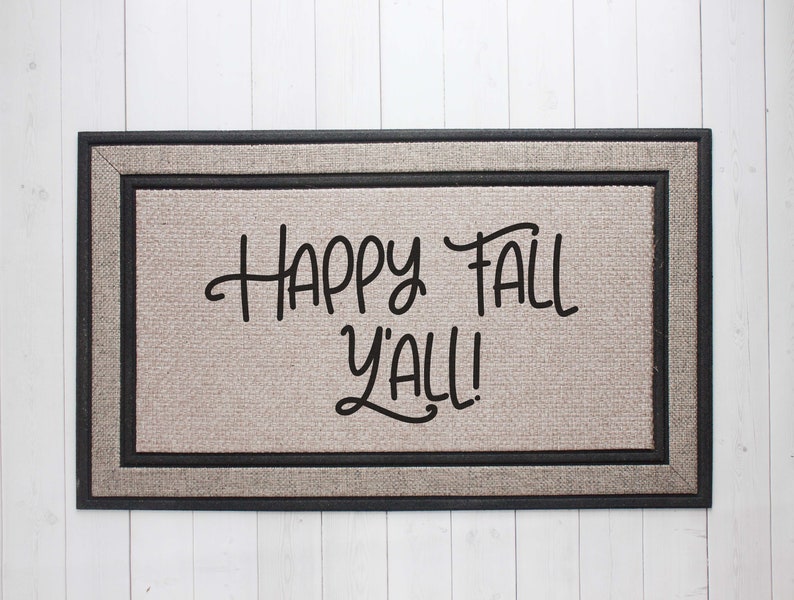 Happy Fall Y All Door Mat Welcome Home