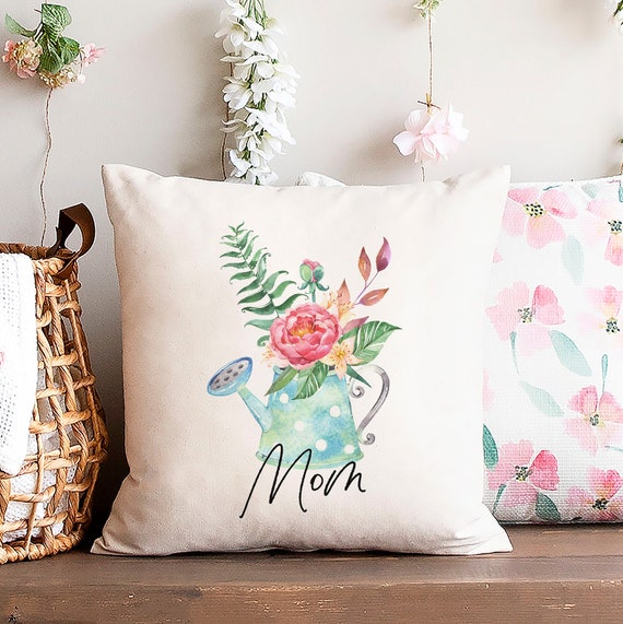 Personalized Pillows Mom Pillow Pillow Covers Watercolor