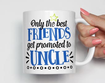 Pregnancy Reveal to Friend, New Uncle Gift, Best Friend Gift, New Uncle Mug, Pregnancy Announcement, Gift for Him, Gift for Best Friend 0410