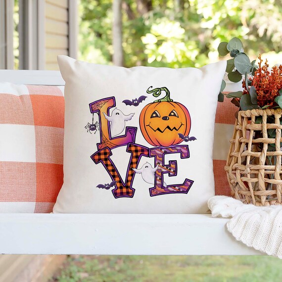 Fall pillow cover with Embroidered Truck, Farmhouse pillows