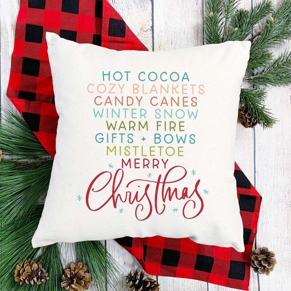 Etsy christmas pillows outlet
