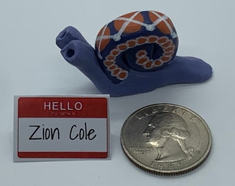 Limited Edition: Argyle Slow Down Snail “Zion Cole”