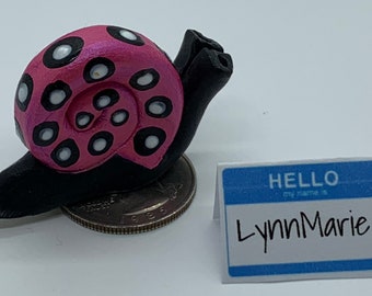 Limited Edition: Polka Dot Slow Down Snail “LynnMarie”
