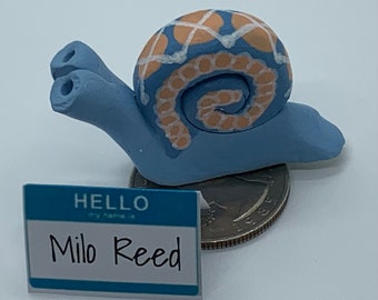 Limited Edition: Argyle Slow Down Snail “Milo Reed”