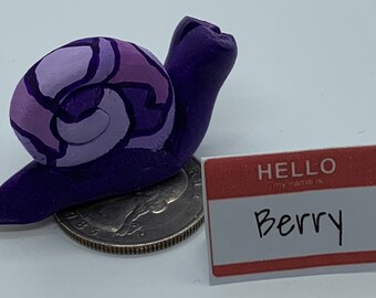 Limited Edition: Purple Stained Glass Slow Down Snail “Berry”