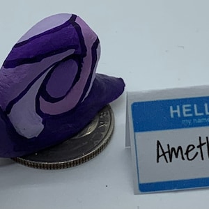Limited Edition: Purple Stained Glass Slow Down Snail “Amethyst”