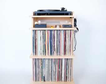 Line Phono Turntable Stand + Vinyl Record Storage
