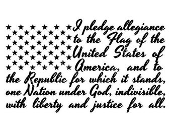 Download Pledge Flag Svg Etsy