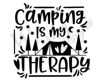 Download Camping Therapy Svg Etsy