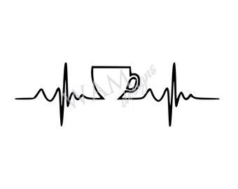 Download Heartbeat Coffee Etsy
