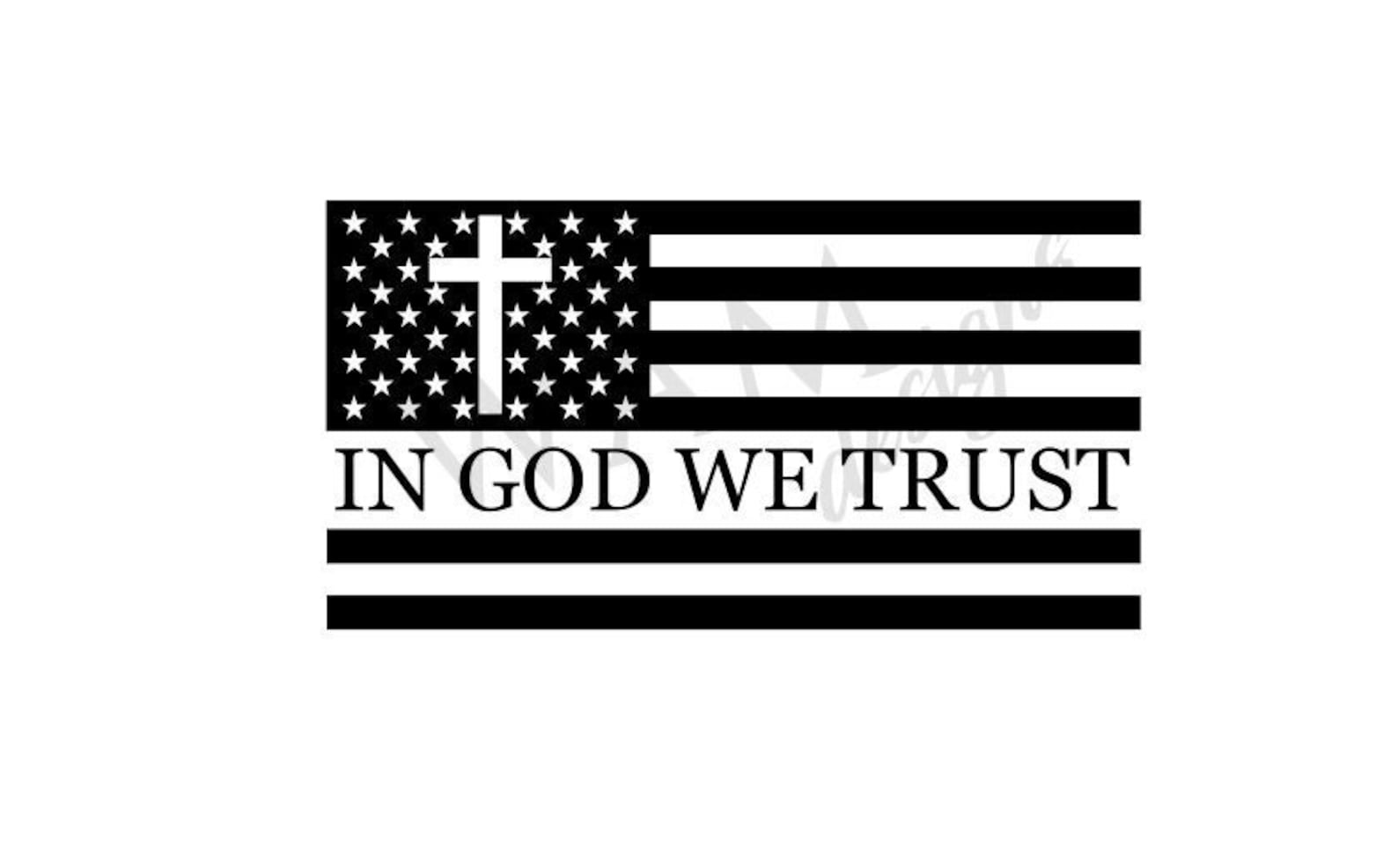 In God We Trust American Flag SVG & PNG | Etsy