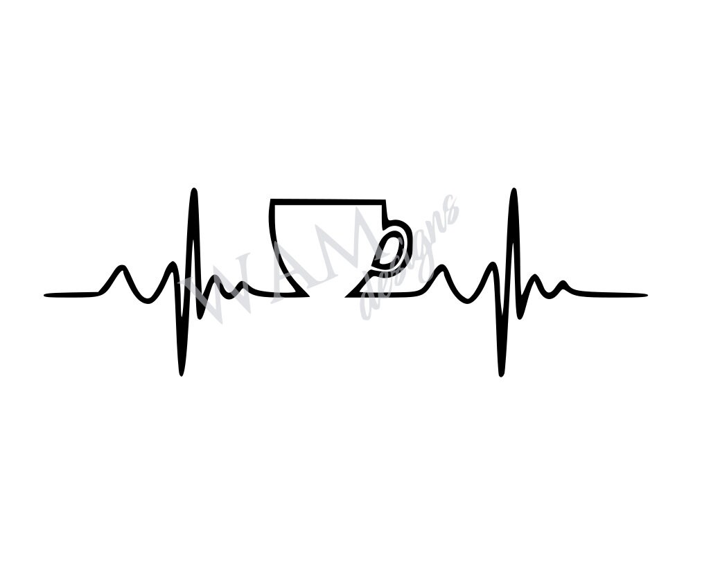 Download Coffee Heartbeat Svg Etsy
