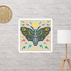 Flutterby Moth sticker