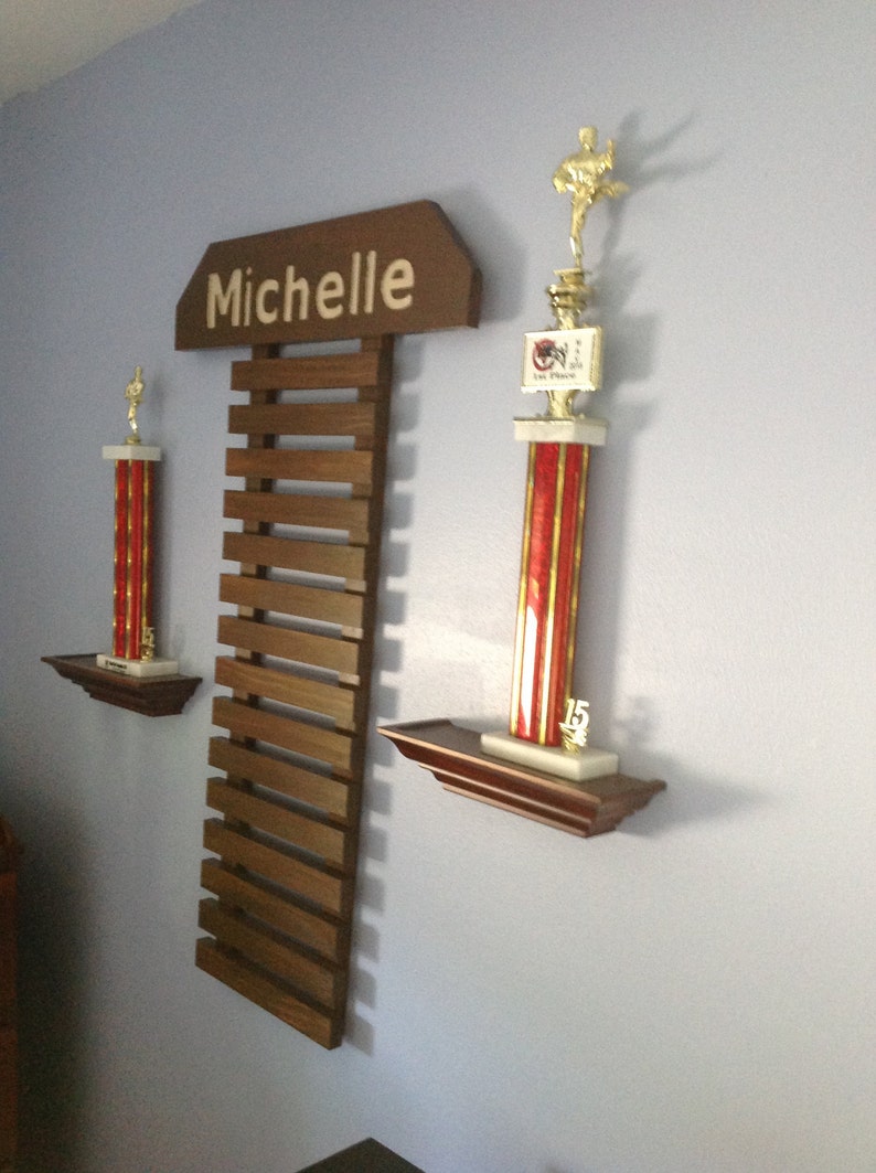 Wall Mount Martial Arts Karate Belt Holder Holds 10 Karate Etsy