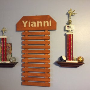 Wall Mount Martial Arts Belt Holder - Holds 13 Karate Belts - 9 color options image 5