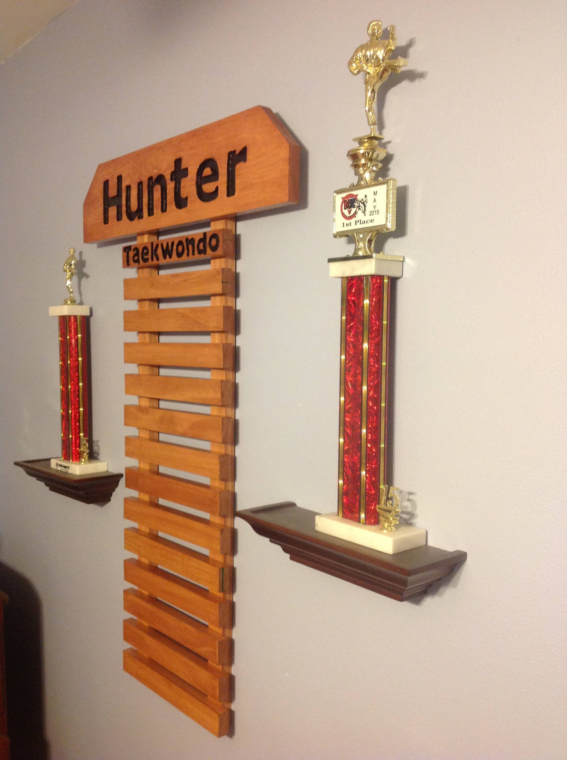 Karate Belt Display Rack Martial Arts Display Rack Holder Etsy