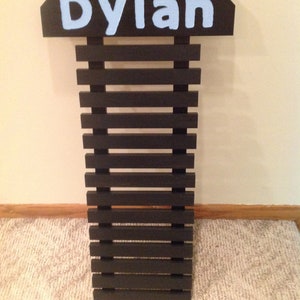 Wall Mount Martial Arts Belt Holder - Holds 13 Karate Belts - 9 color options image 8