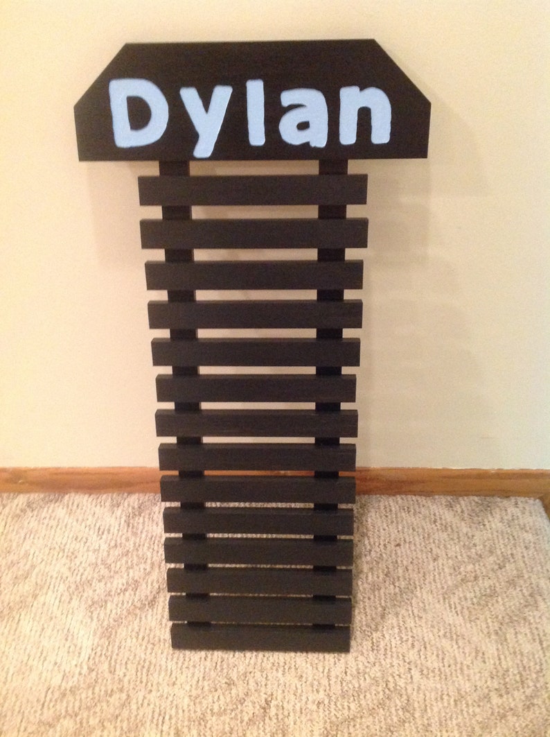 Wall Mount Martial Arts Belt Holder - Holds 13 Karate Belts - 9 color options image 8