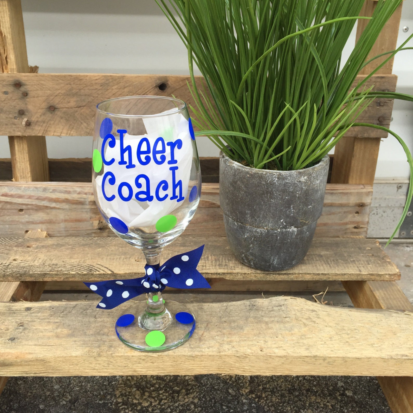 Cheer Coach Wine Glass Coach Gift Team Mom Personalized Etsy