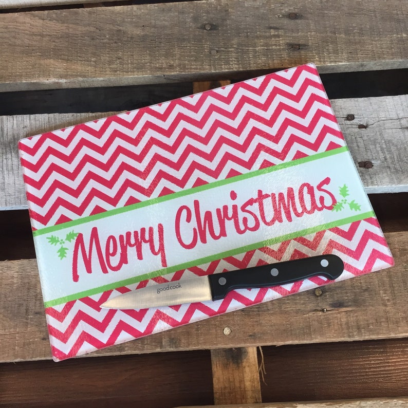 Merry Christmas Cutting Board Christmas Decor Christmas Etsy