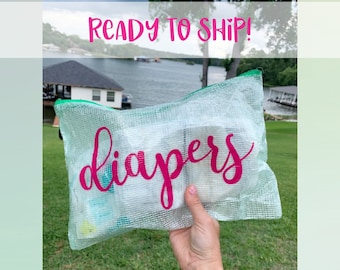Water Resistant Diaper Bag Pouch | Travel Essentials Organizer