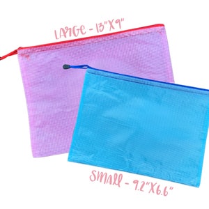 Custom Monogram Water-Resistant Zipper Pouch | Personalized Wet Dry Bag image 8