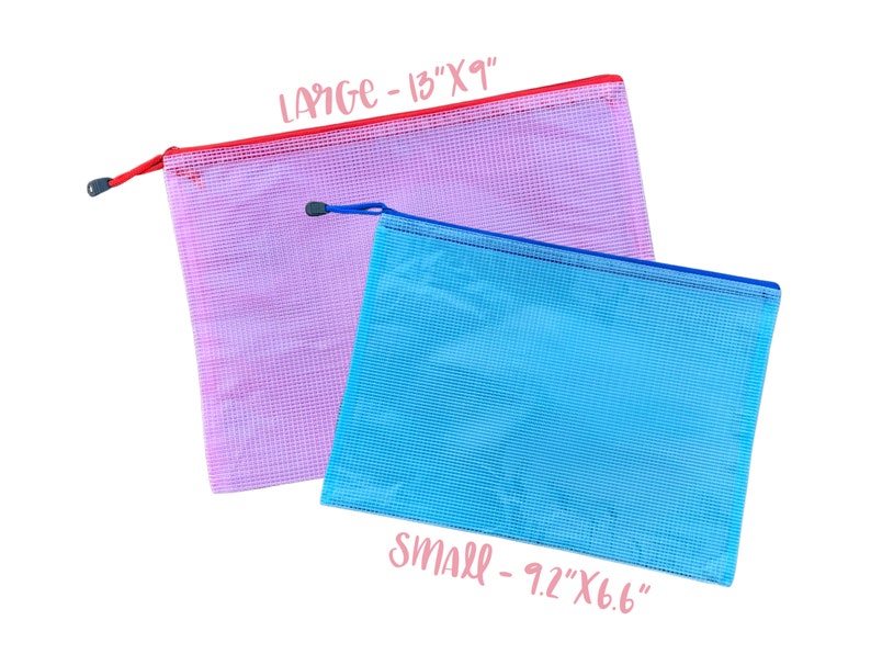 Custom Monogram Water-Resistant Zipper Pouch | Personalized Wet Dry Bag image 8