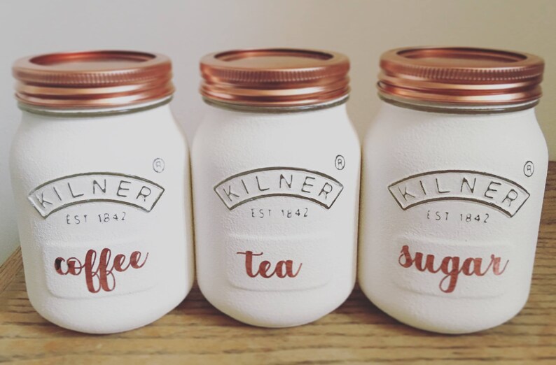 kilner coffee tea sugar jars