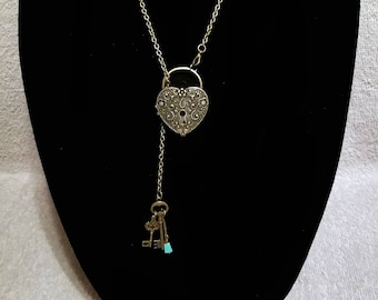 Heart Lock & Key Locket
