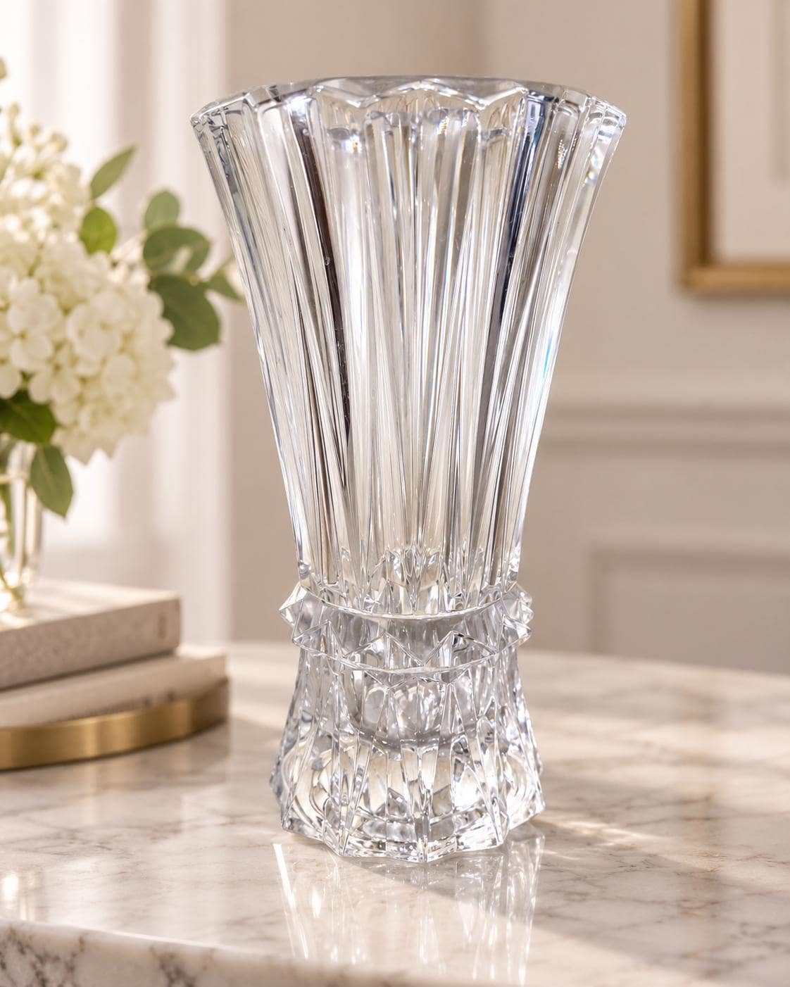 Mikasa Crystal Vase - Etsy