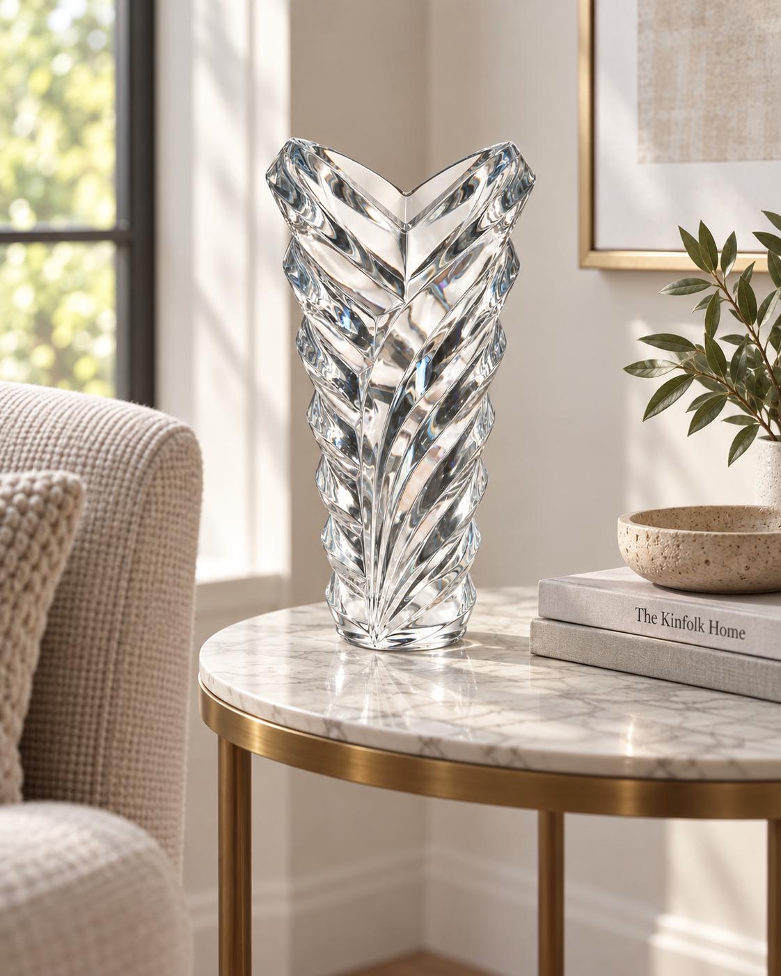 Mikasa Crystal Vase - Etsy