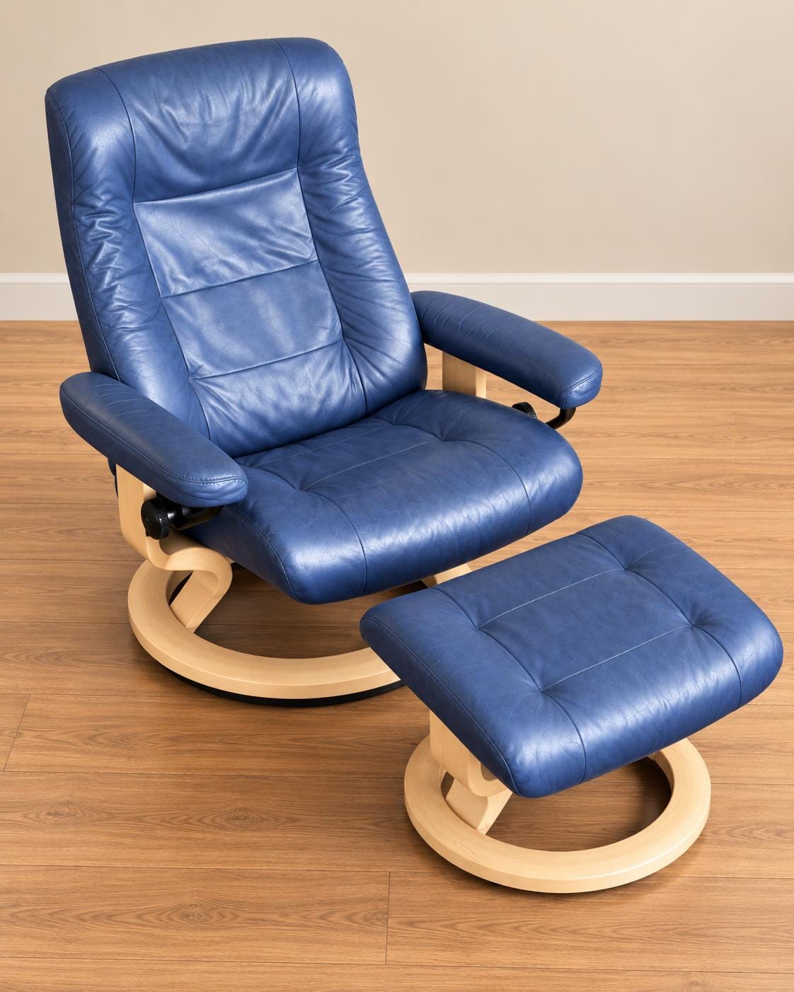 Ekornes Stressless Recliner and Ottoman - Etsy