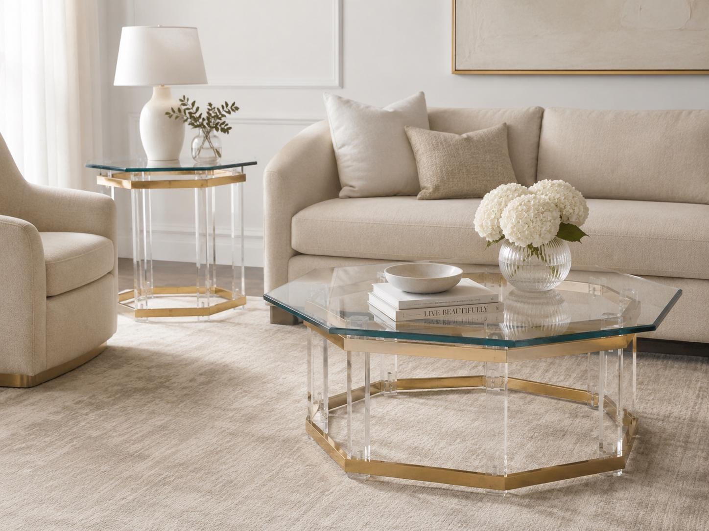 Charles Hollis Jones Lucite Table - Etsy