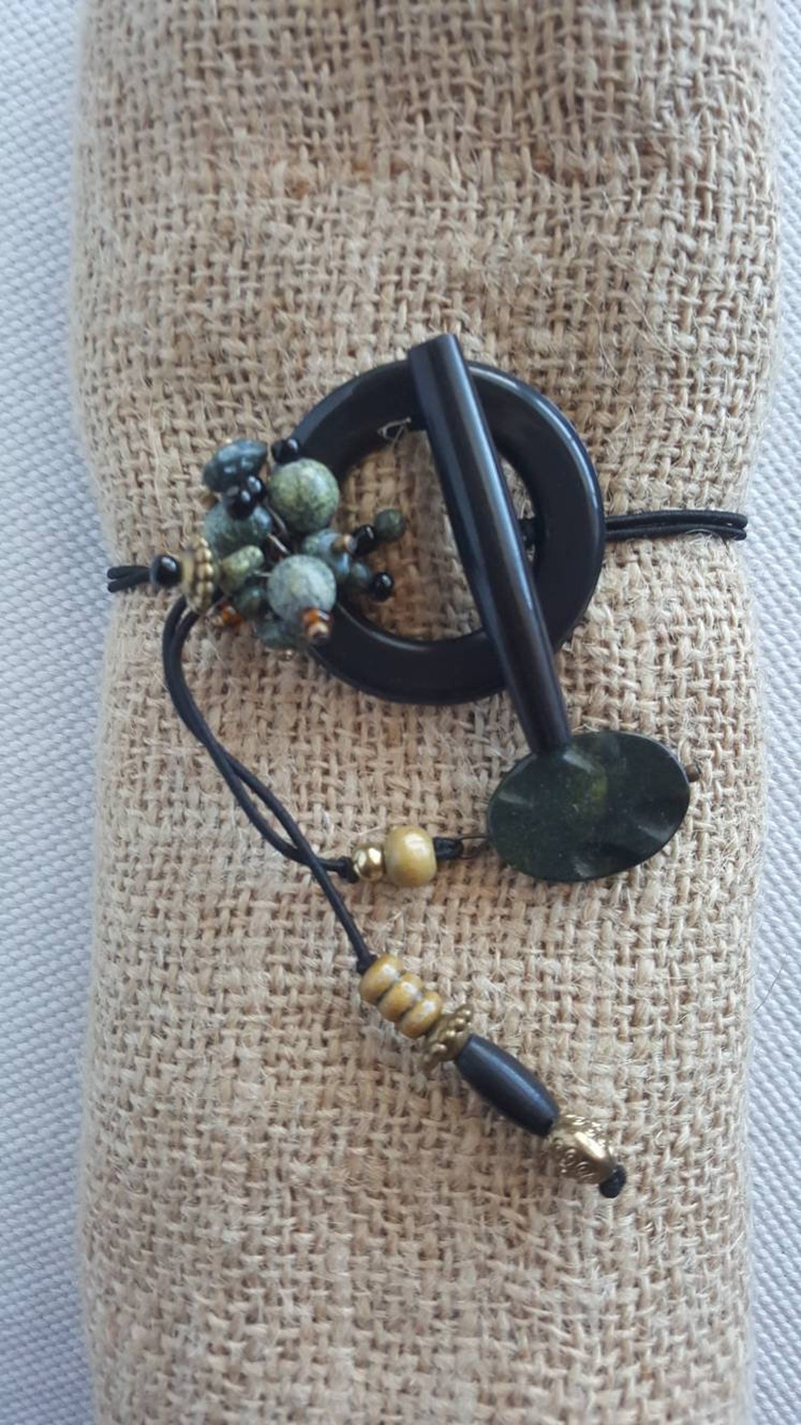 Corbata de racimo verde corbata de pelo natural para | Etsy