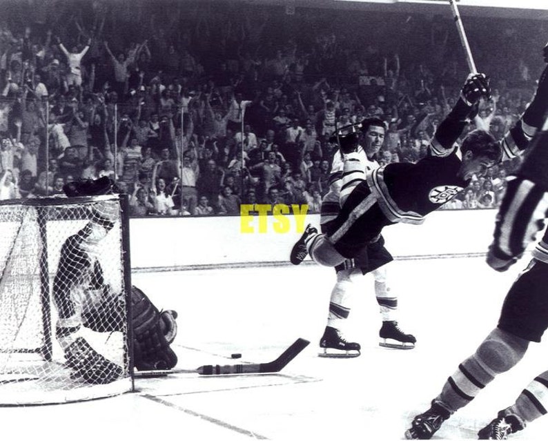 Bobby Orr THE GOAL Your piece of Hockey History Etsy