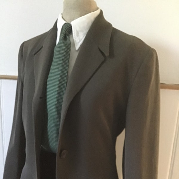 Vintage Retro 1990s does 1940s tailored coat Sarah Sturgeon Design