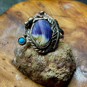 Turquoise and Shell Ring