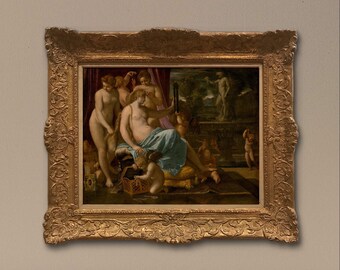 Venus Adorned by the Graces by Samuel H Kress Fine Art Print DIGITAL FILE DOWNLOAD classical oil painting art print Adam and Eve