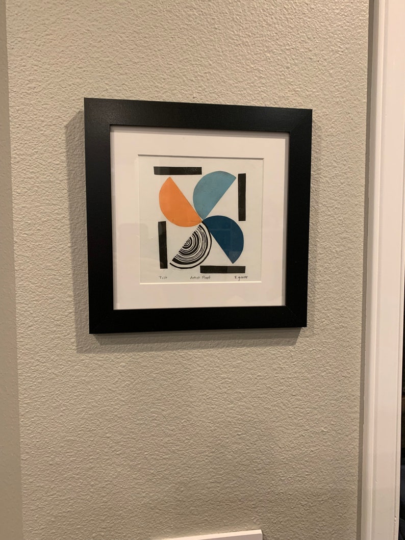 Block Print tilt Wall Art Art to Frame Original Etsy