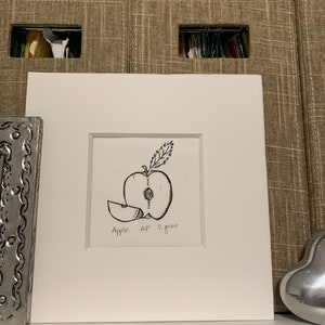 Linocut Print | Apple | Original Handmade Artwork | Unframed