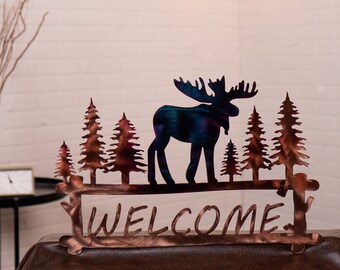 Moose Welcome Sign