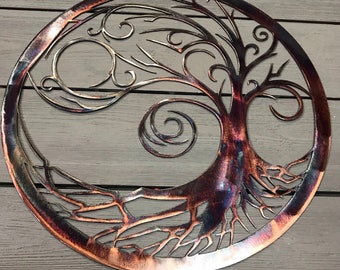 Copper Wall Art Etsy