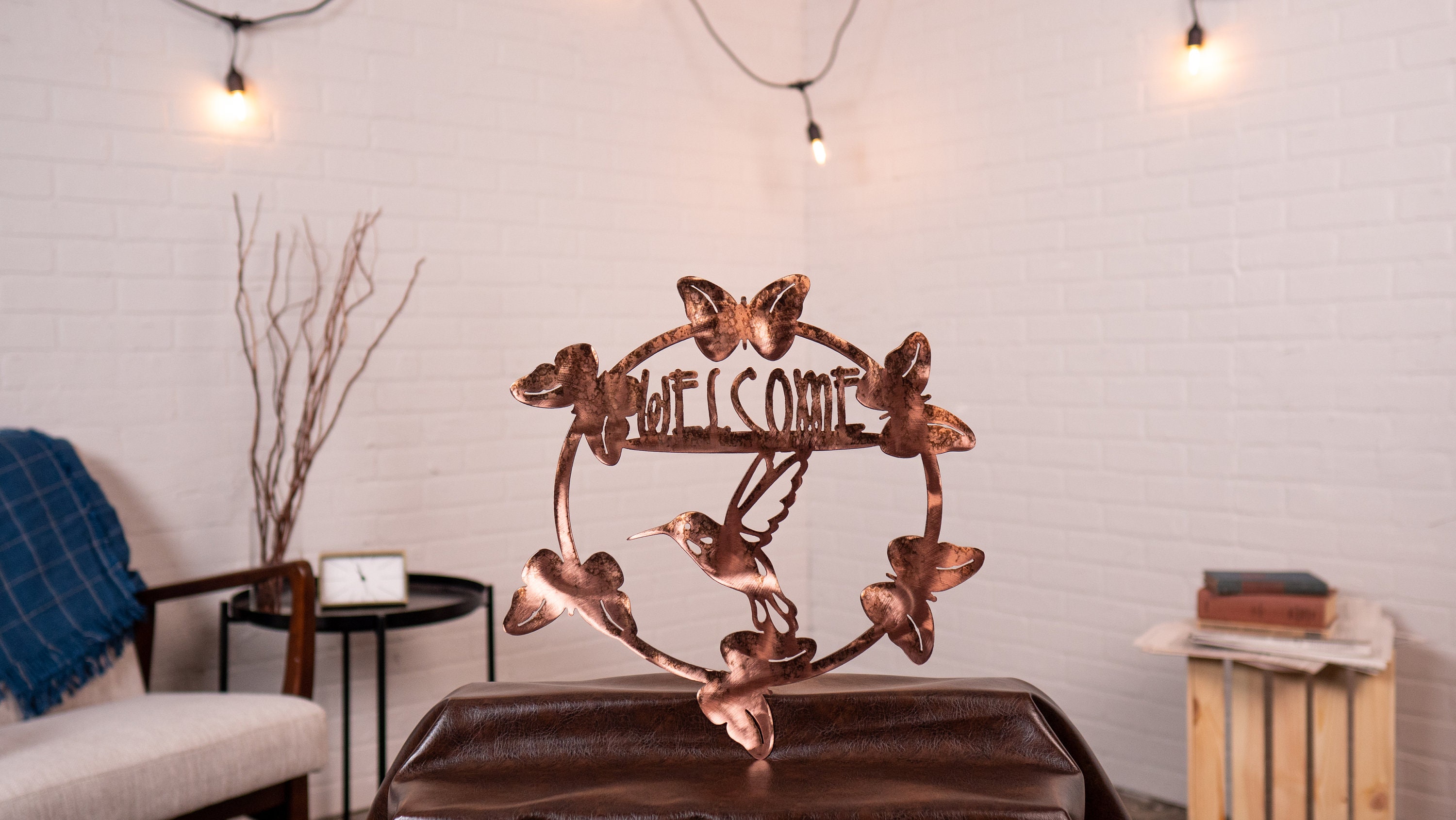 Hummingbird Welcome Sign - Etsy