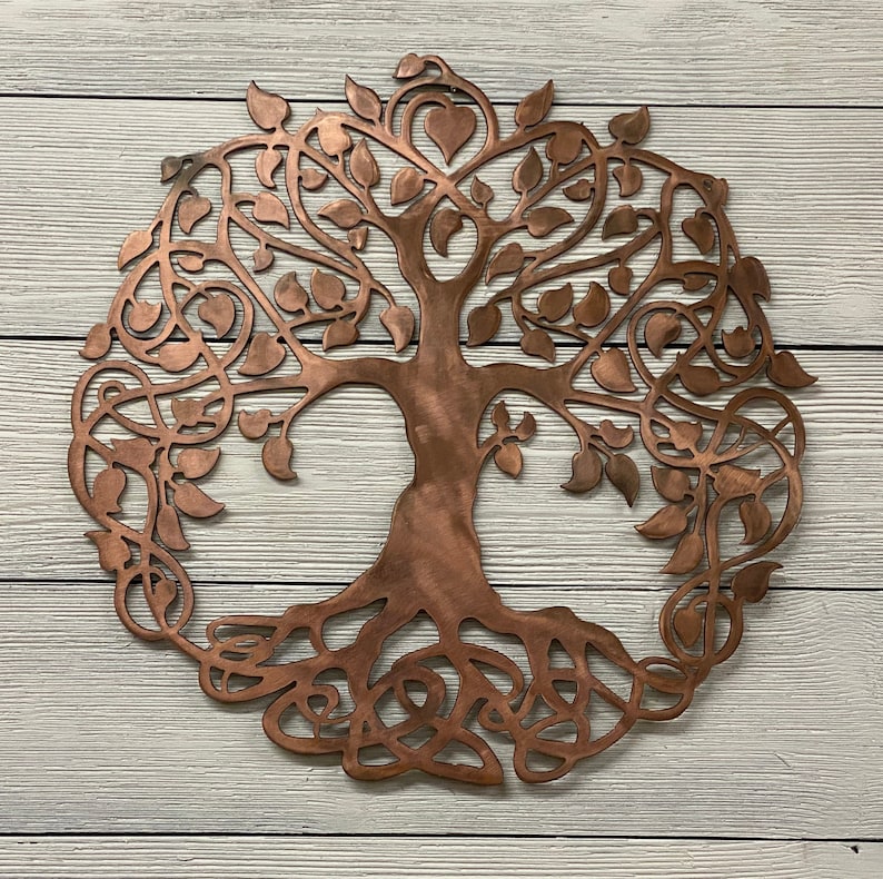 Celtic Tree of Life wall art metal art copper tree woodland Etsy
