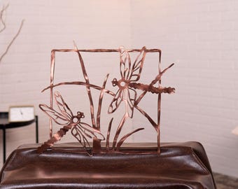 Dragonfly Dance Wall Art, metal wall art, woodland décor, rustic décor