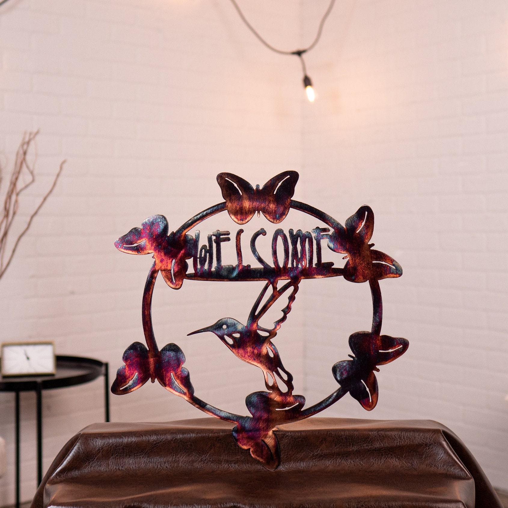 Hummingbird Welcome Sign - Etsy