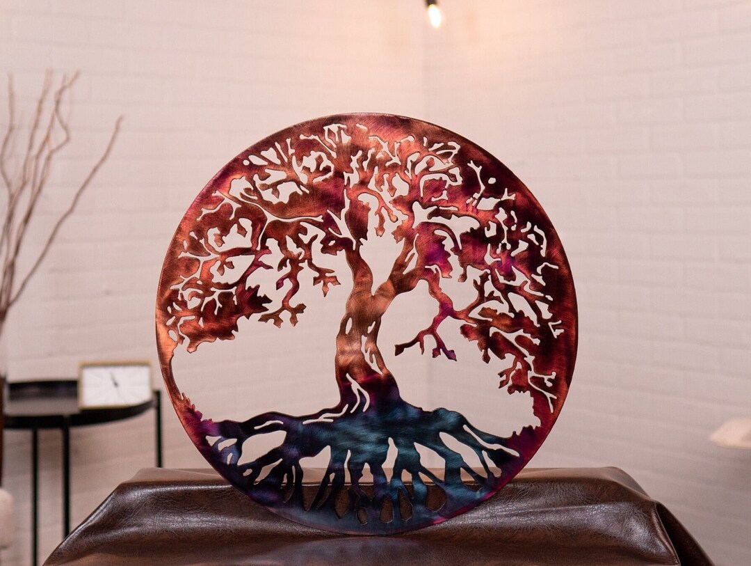 Handcrafted Tree of Life Metal Wall Art | Woodland Forest and Fantasy ...